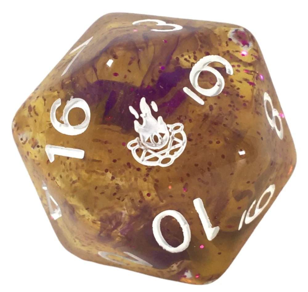 29mm XL d20 dice: Diffusion Warlock's Pact w/ symbol - The Fourth Place
