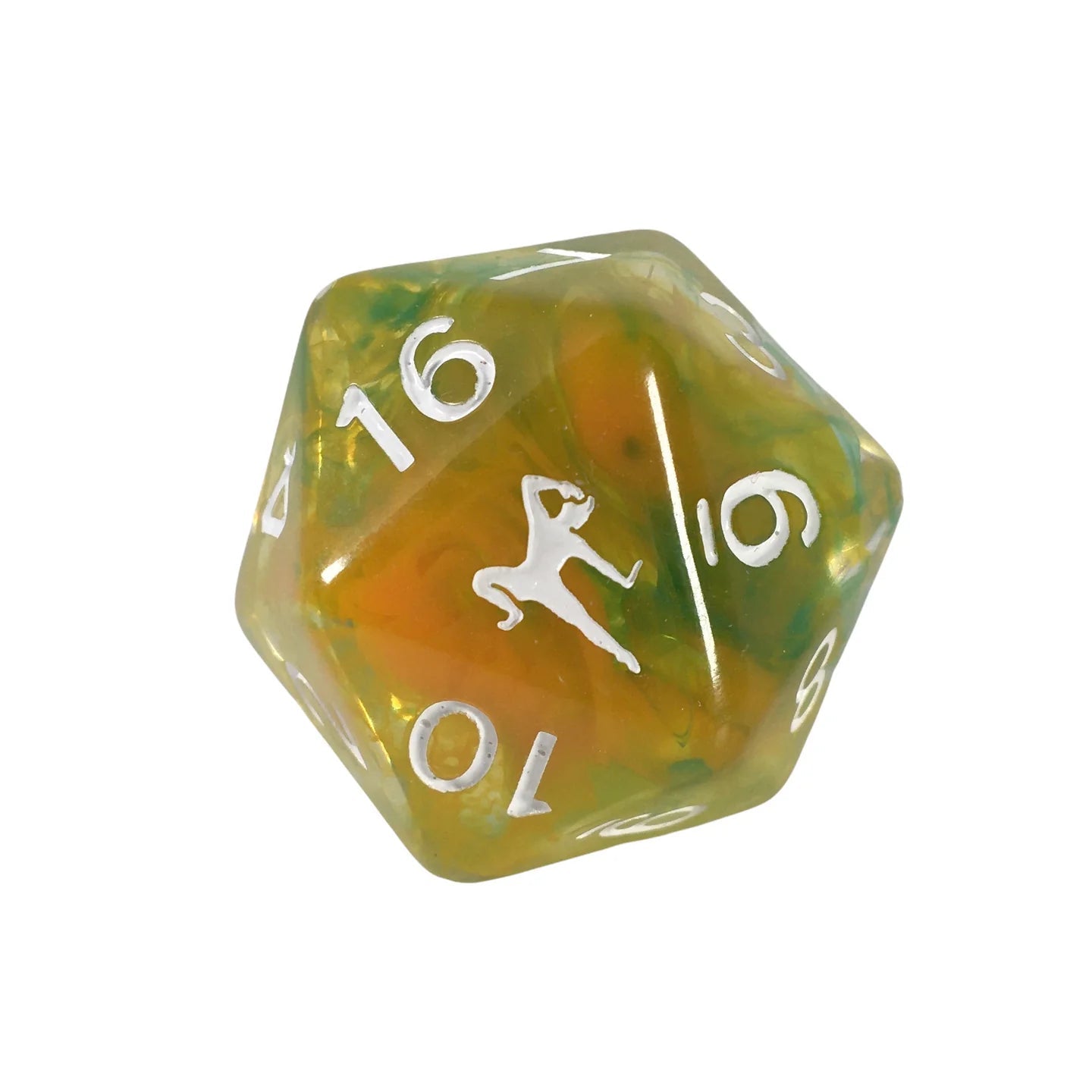 29mm XL d20 dice: Monastic Discipline w/ symbol - The Fourth Place