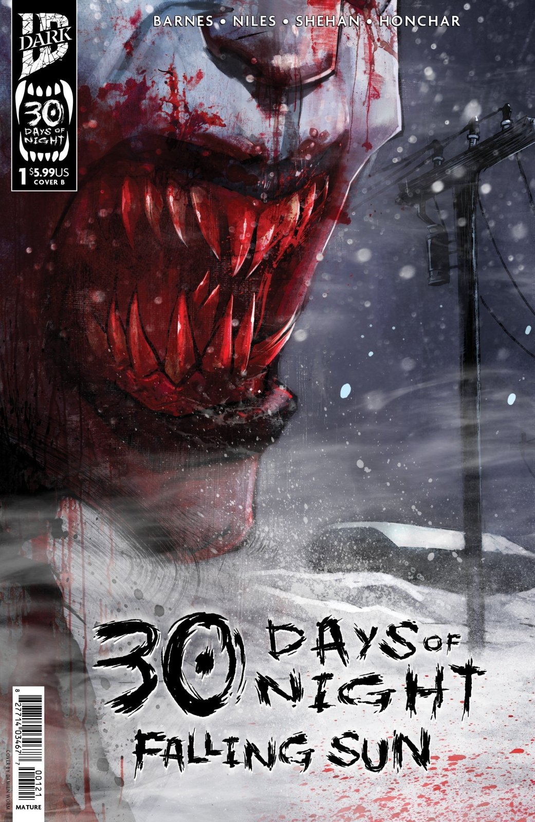 30 Days Of Night: Falling Sun 1 Variant B (Damien Worm) - The Fourth Place