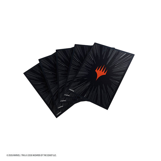 Comic Burst Black - Marvel Super Heroes - Premium Double Sleeving Pack (105 ct) - Magic: the Gathering