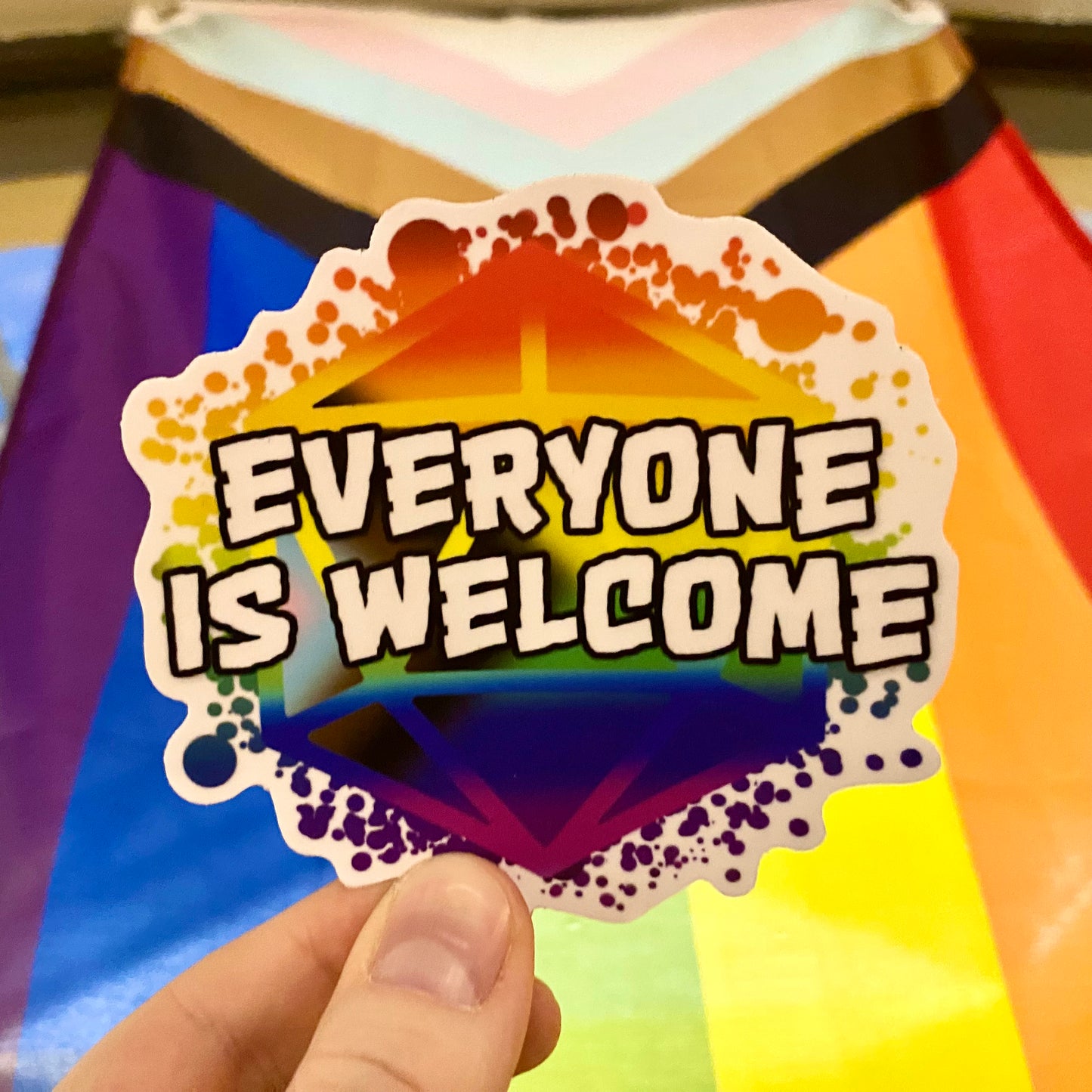 "Everyone is Welcome" - Inclusive Pride Sticker