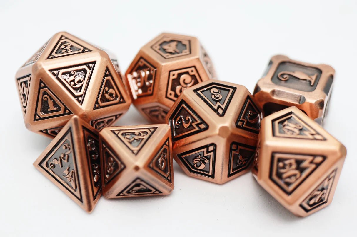 Alchemist Metals: Copper - Metal RPG Dice Set - The Fourth Place