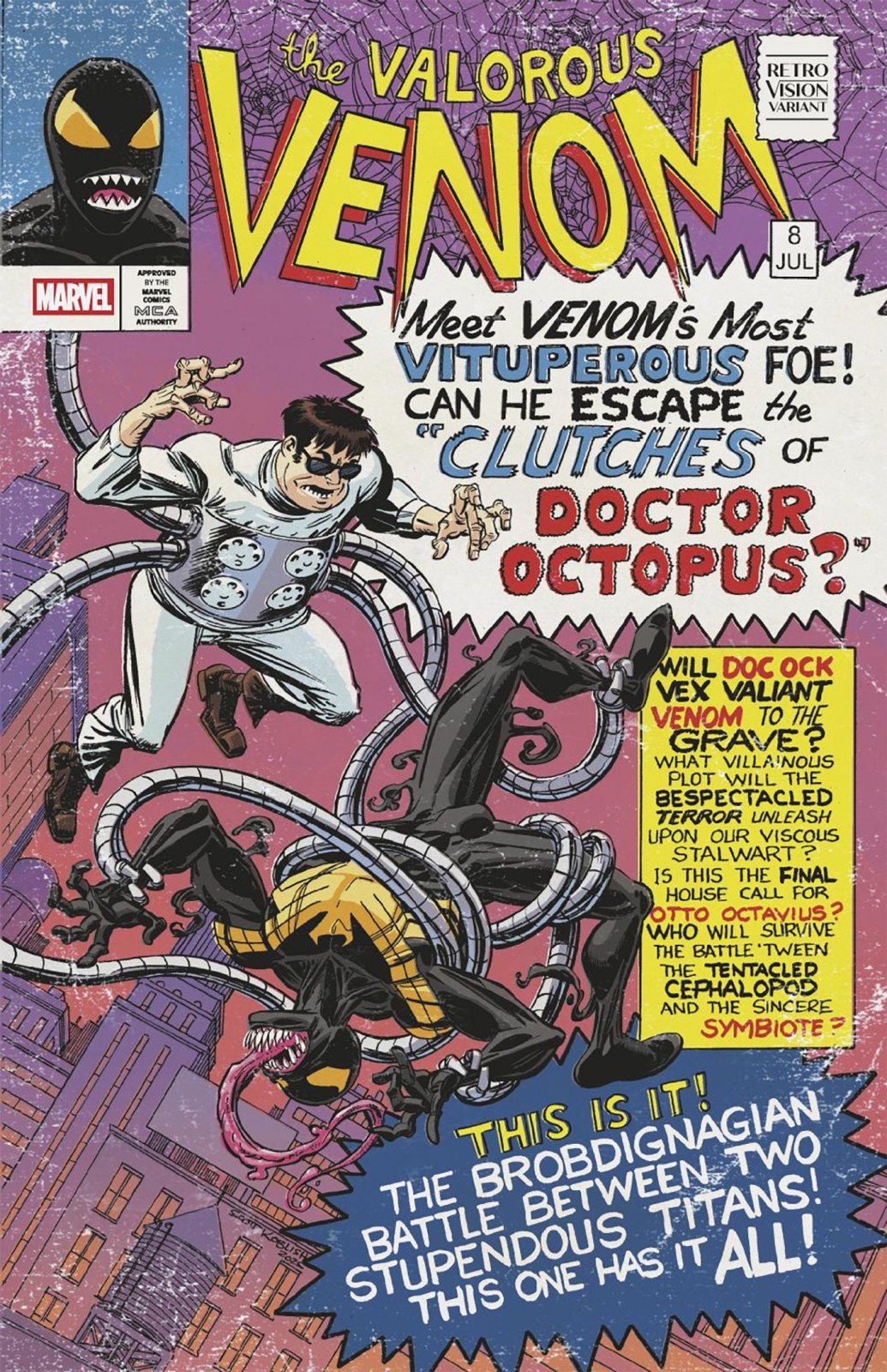 All - New Venom 8 Scott Koblish Retrovision Variant - The Fourth Place