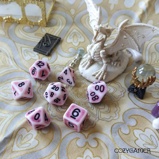 Ancient Pink - 7 - Dice Set - The Fourth Place