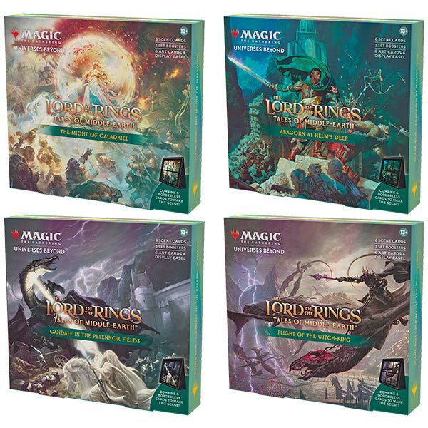 aragorn at helm's deep mtg card list Magic: The Gathering The Lord of The Rings: Tales of Middle-earth Scene Box Helper card MTG Aragorn At Helm's Deep