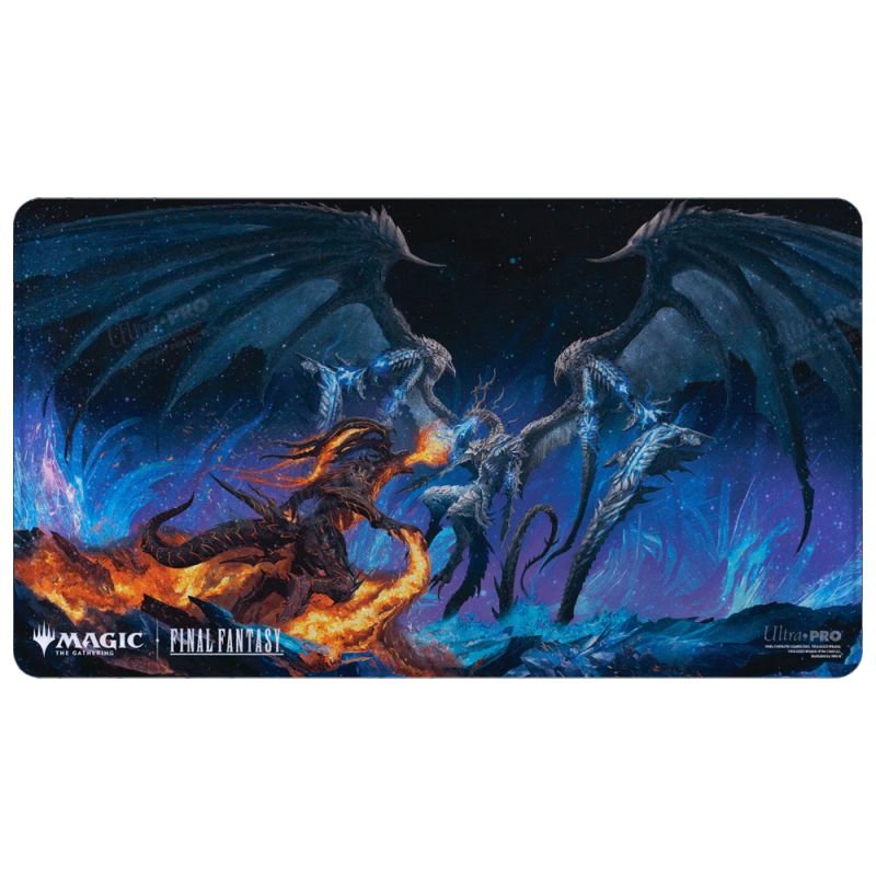 Bahamut and Ifrit Holofoil - Final Fantasy Playmat - The Fourth Place