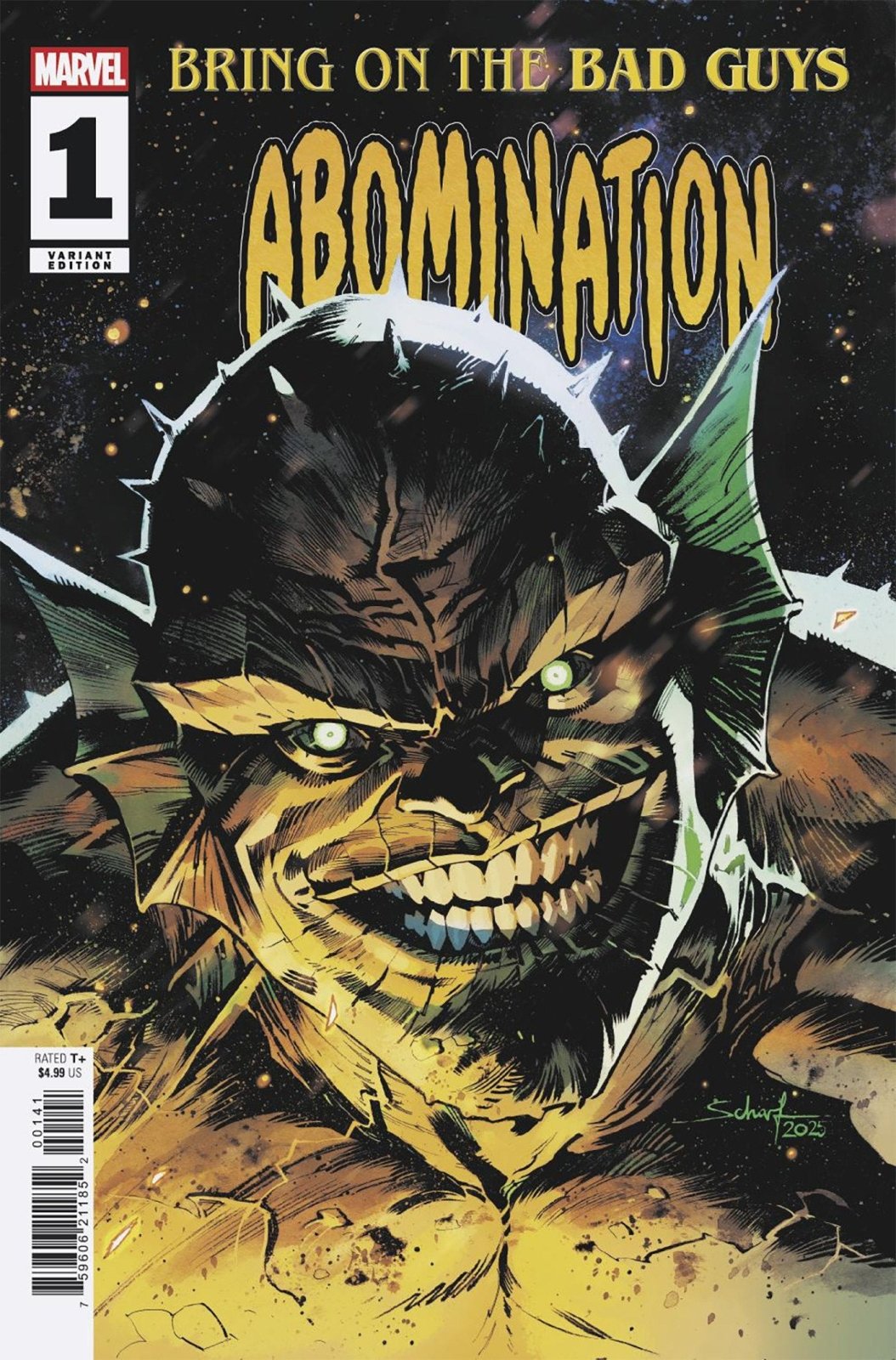 Bring On The Bad Guys: Abomination 1 Jonas Scharf Variant - The Fourth Place