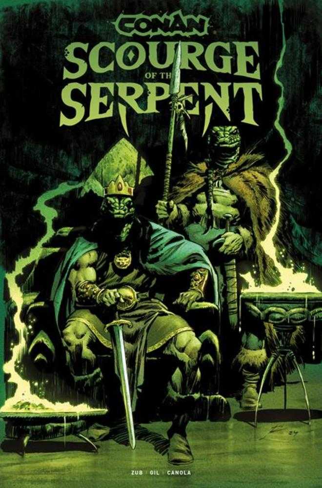 Conan The Barbarian Scourge Of The Serpent 1 (Of 4) Cover G Roberto De La Torre Glow In The Dark Variant (Mature) - The Fourth Place