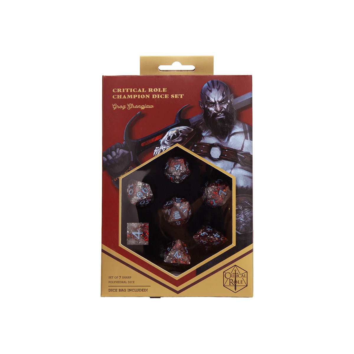 CRITICAL ROLE CHAMPION DICE SET: GROG STRONGJAW - The Fourth Place