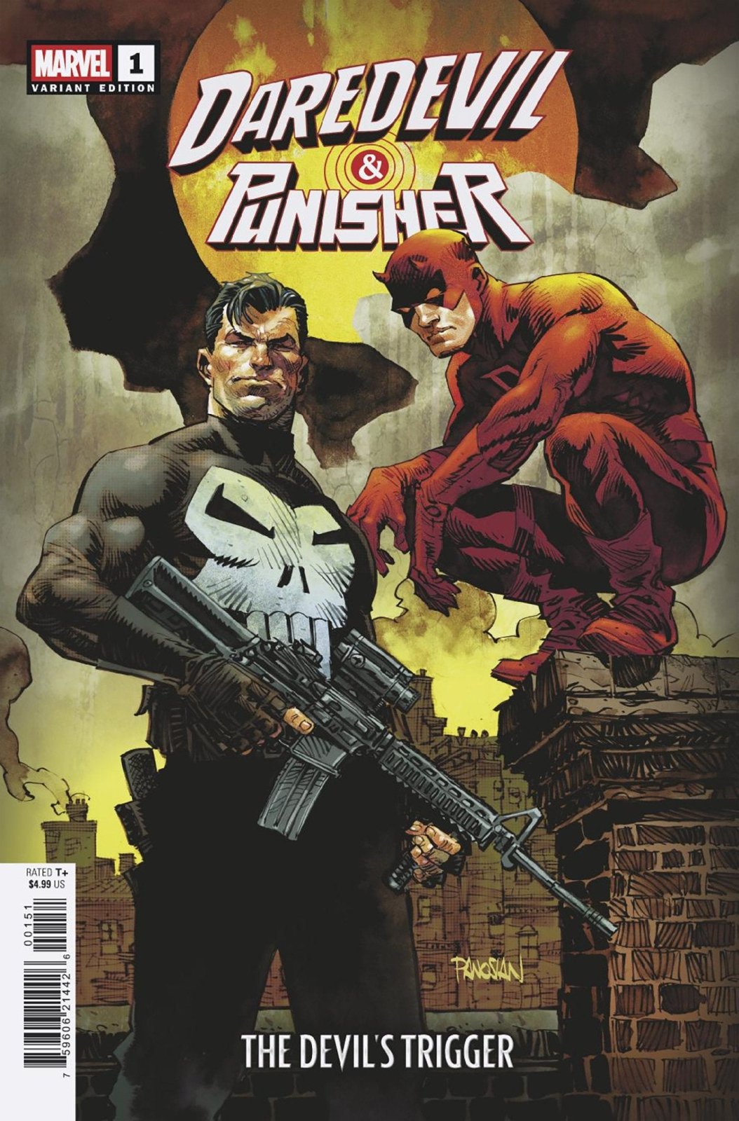 Daredevil/Punisher: The Devil's Trigger 1 Dan Panosian Variant - The Fourth Place
