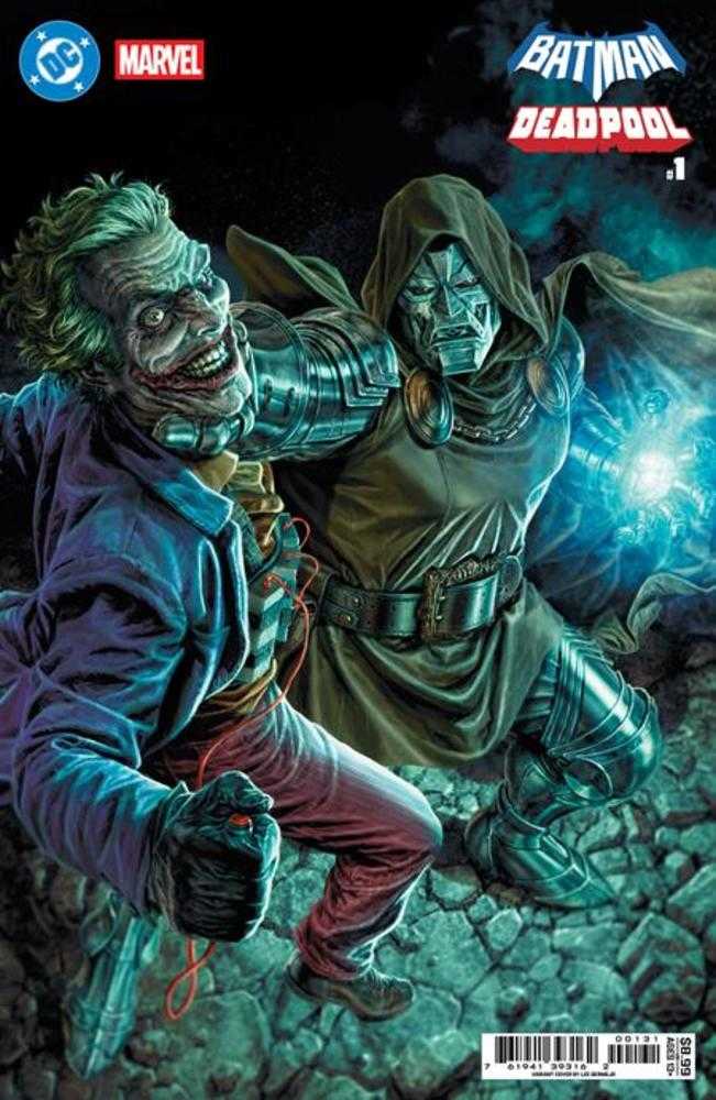 DC Marvel Batman Deadpool 1 (One Shot) Cover C Lee Bermejo Joker Dr Doom Card Stock Variant - The Fourth Place
