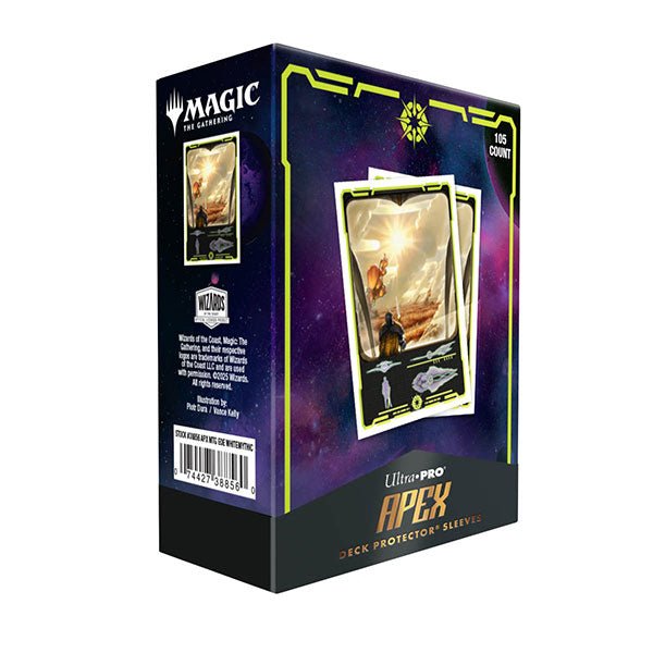 Edge of Eternities 105ct Apex Deck Protector Sleeves White Mythic