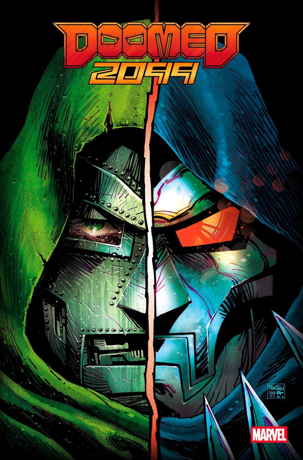 Doomed 2099 1 Dan Panosian Doomed Mask Foil Variant - The Fourth Place