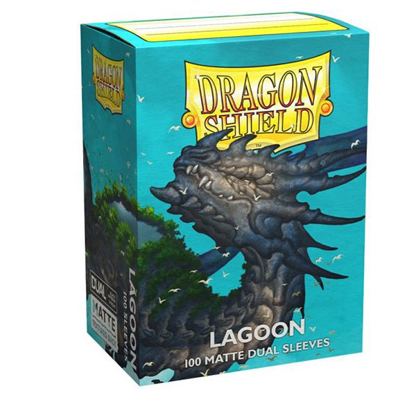 Dragon Shield Sleeves: Standard DUAL - Matte Lagoon 'Saras' (100 ct.) - The Fourth Place