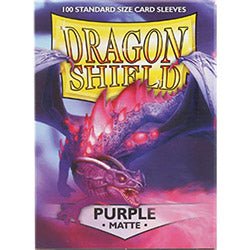 Dragon Shield Sleeves: Standard- Matte Purple (100 ct.) - The Fourth Place