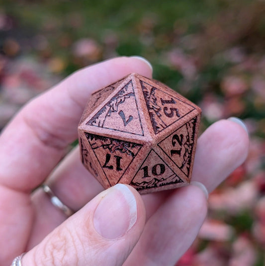 Everwild - Large Wooden D20