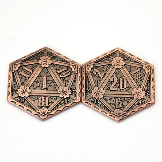 Copper D20 Coin - Fennek & Finch