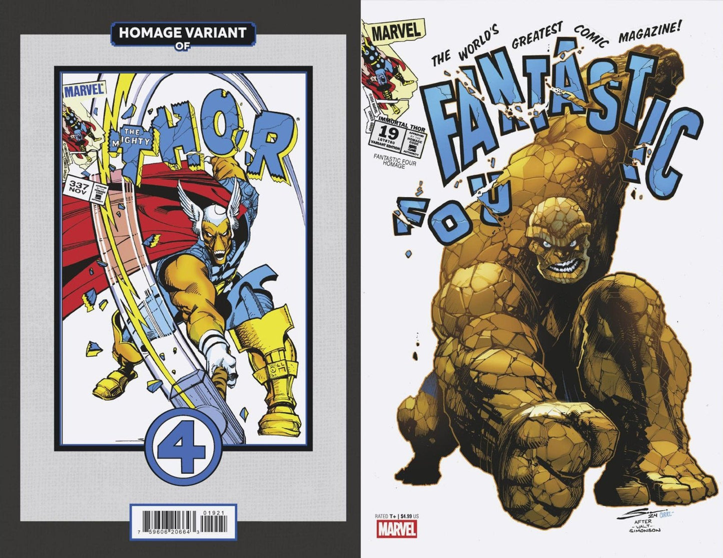 Immortal Thor #19 Gerardo Sandoval Fantastic Four Homage Variant - The Fourth Place
