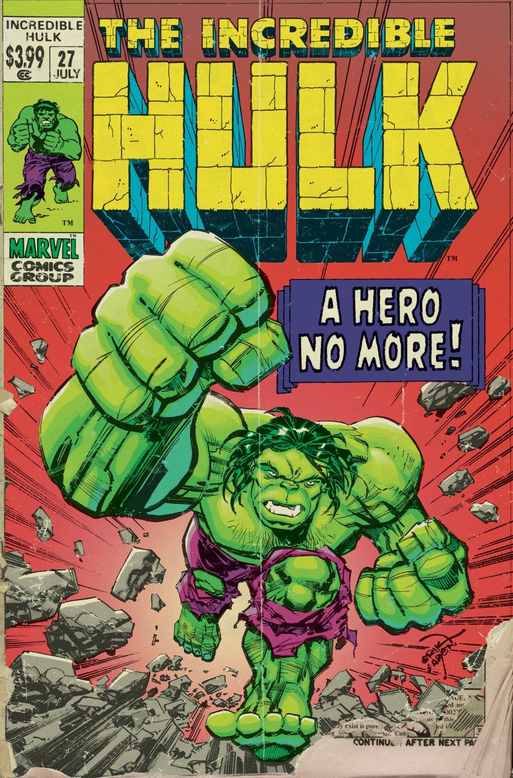 Incredible Hulk 27 Erik Larsen Retrovision Variant - The Fourth Place