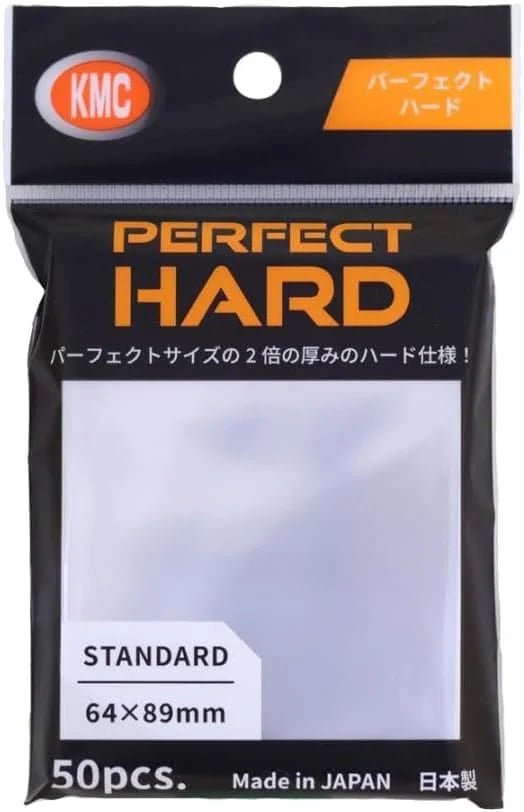KMC SLEEVES: FULL SIZED "HARD" PERFECT CLEAR (50 CT) - The Fourth Place