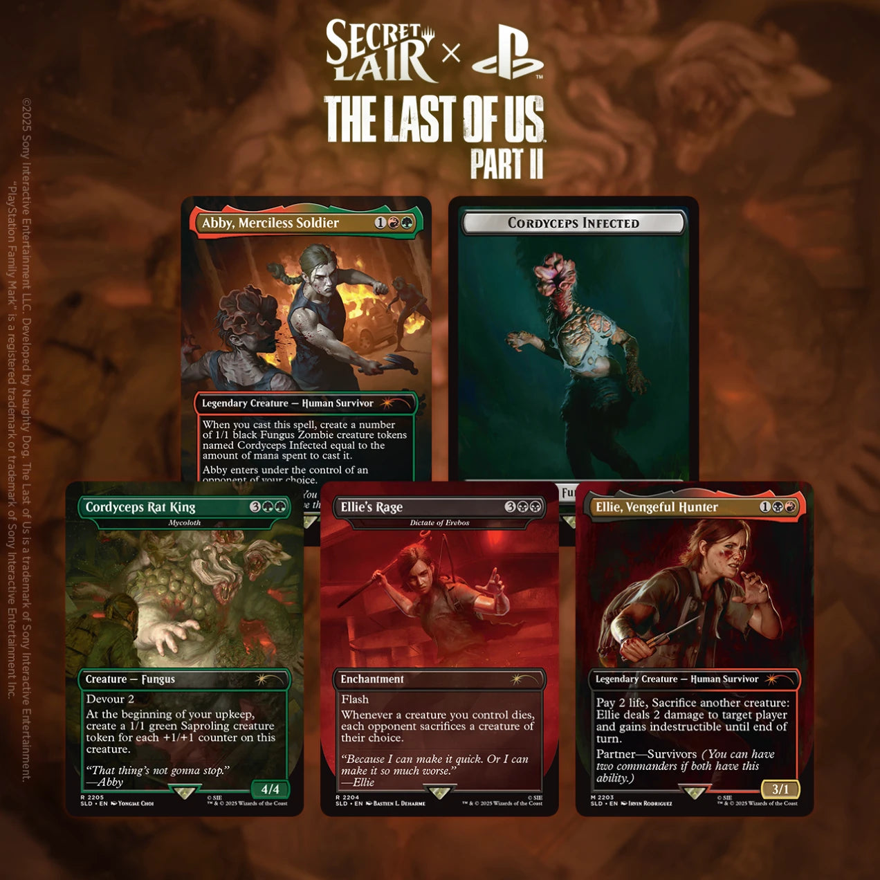 mtg cards secret lair Secret Lair x The Last of Us (Part II)