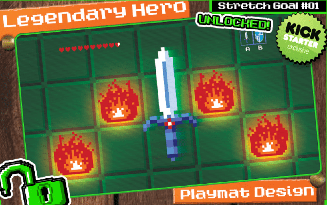 "Legendary Hero" Green Premium Playmat - The Fourth Place