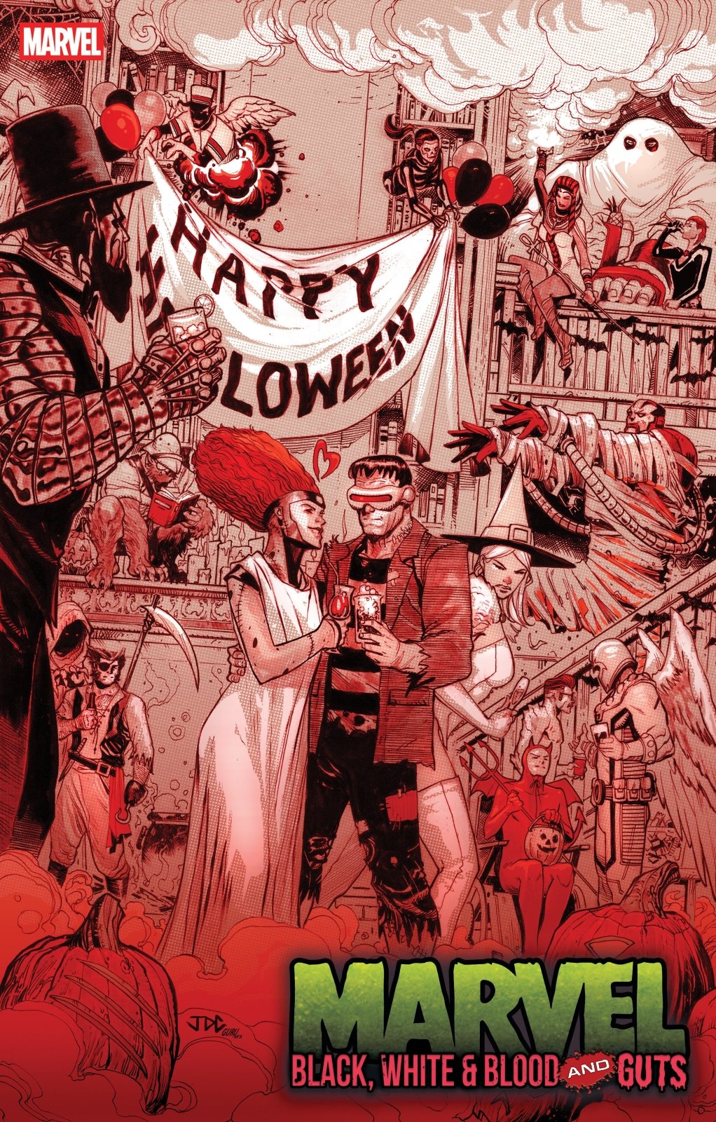 Marvel: Black, White & Blood And Guts 1 Joshua Cassara Variant - The Fourth Place