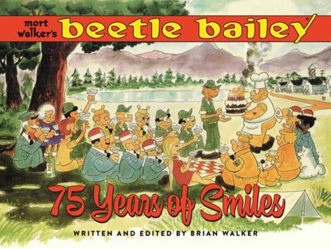 Mort Walkers Beetle Bailey Hardcover 75 Years Of Smiles (Mature) - The Fourth Place