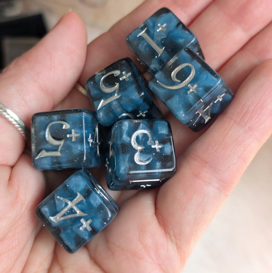 Mystic Mind - 6D6 Positive Counter Dice Set
