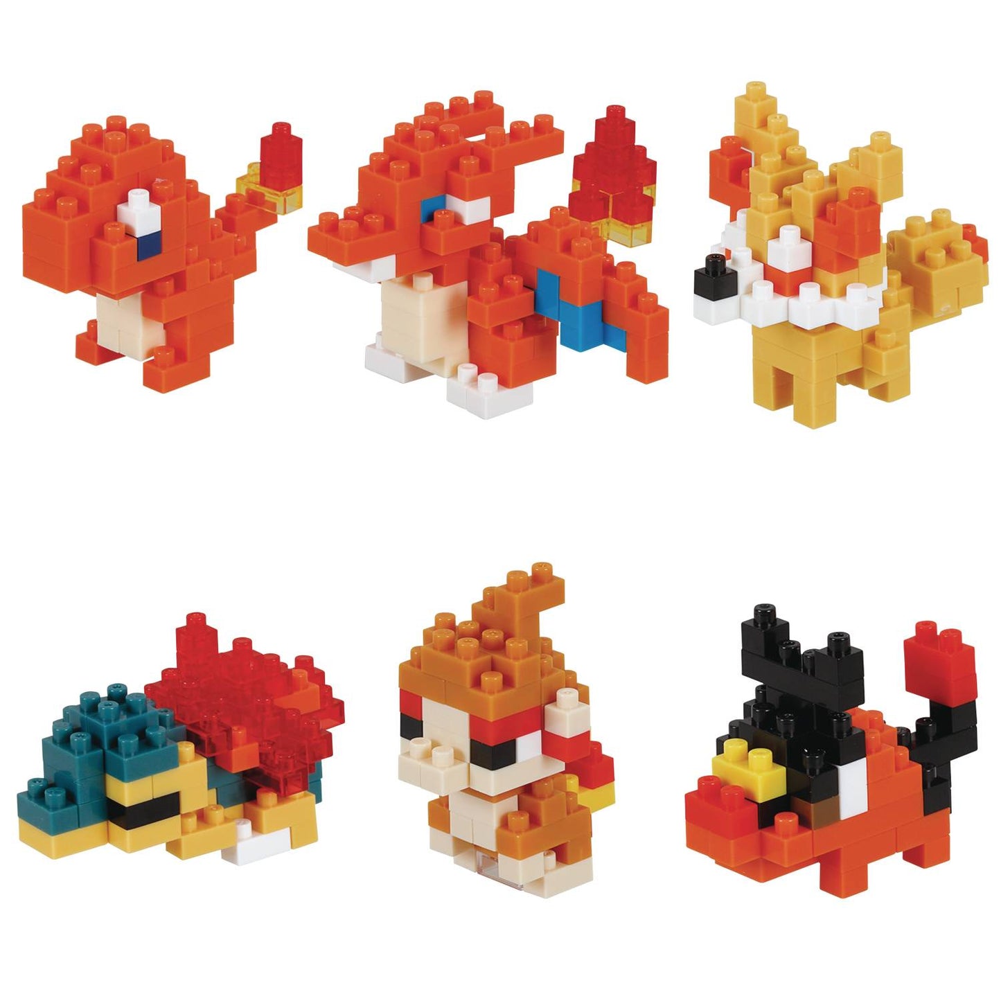 Nanoblock: Pokemon - Fire Type Set 1 (Box of 6) - The Fourth Place