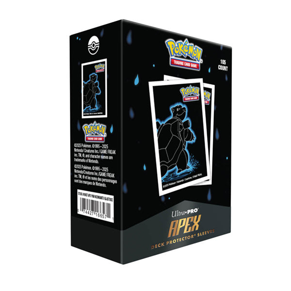 Pokemon Apex Deck Protectors - Neon Kanto - Blastoise (105ct)