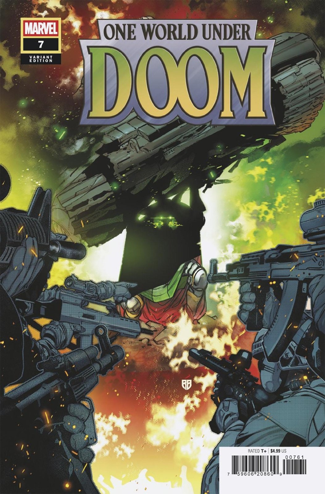 One World Under Doom 7 R.B. Silva Variant - The Fourth Place