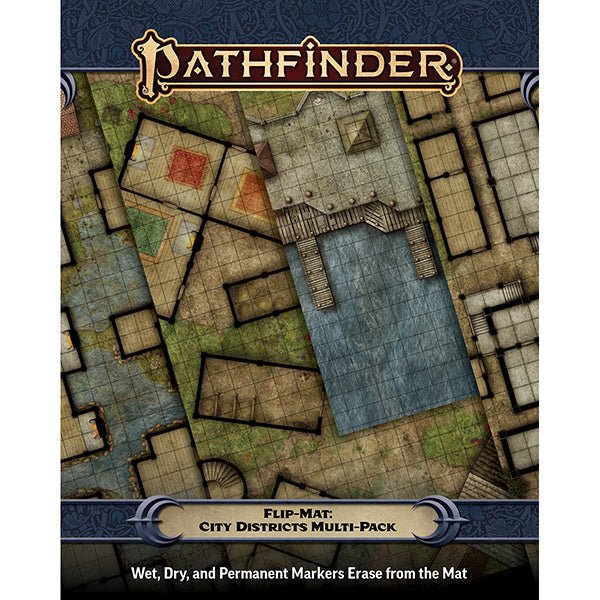 Pathfinder RPG: Flip - Mat - City Districts Multi - Pack - The Fourth Place