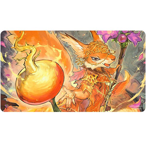 Playmat: MTG- Bloomburrow- Hazel of the Rootbloom, Raised Foil - The Fourth Place Playmat: MTG- Bloomburrow- Hazel of the Rootbloom, Raised Foil - The Fourth Place