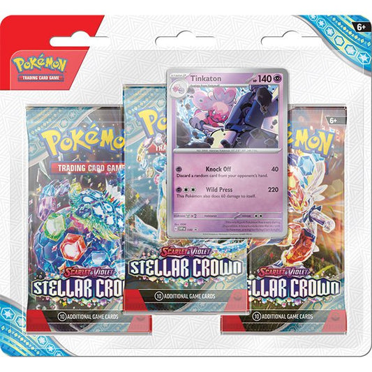 Pokemon TCG: Scarlet & Violet 07 Stellar Crown - 3 - Booster Pack - The Fourth Place