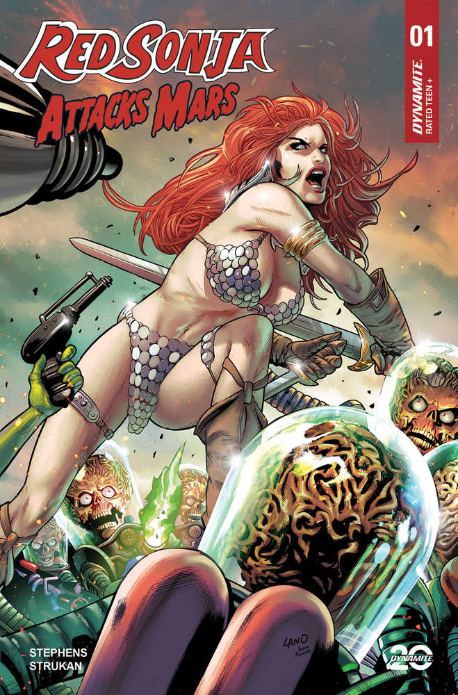 Red Sonja Attacks Mars 1 Cover C Land - The Fourth Place