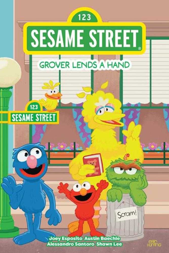 Sesame Street Grover Lends A Hand Hardcover - The Fourth Place