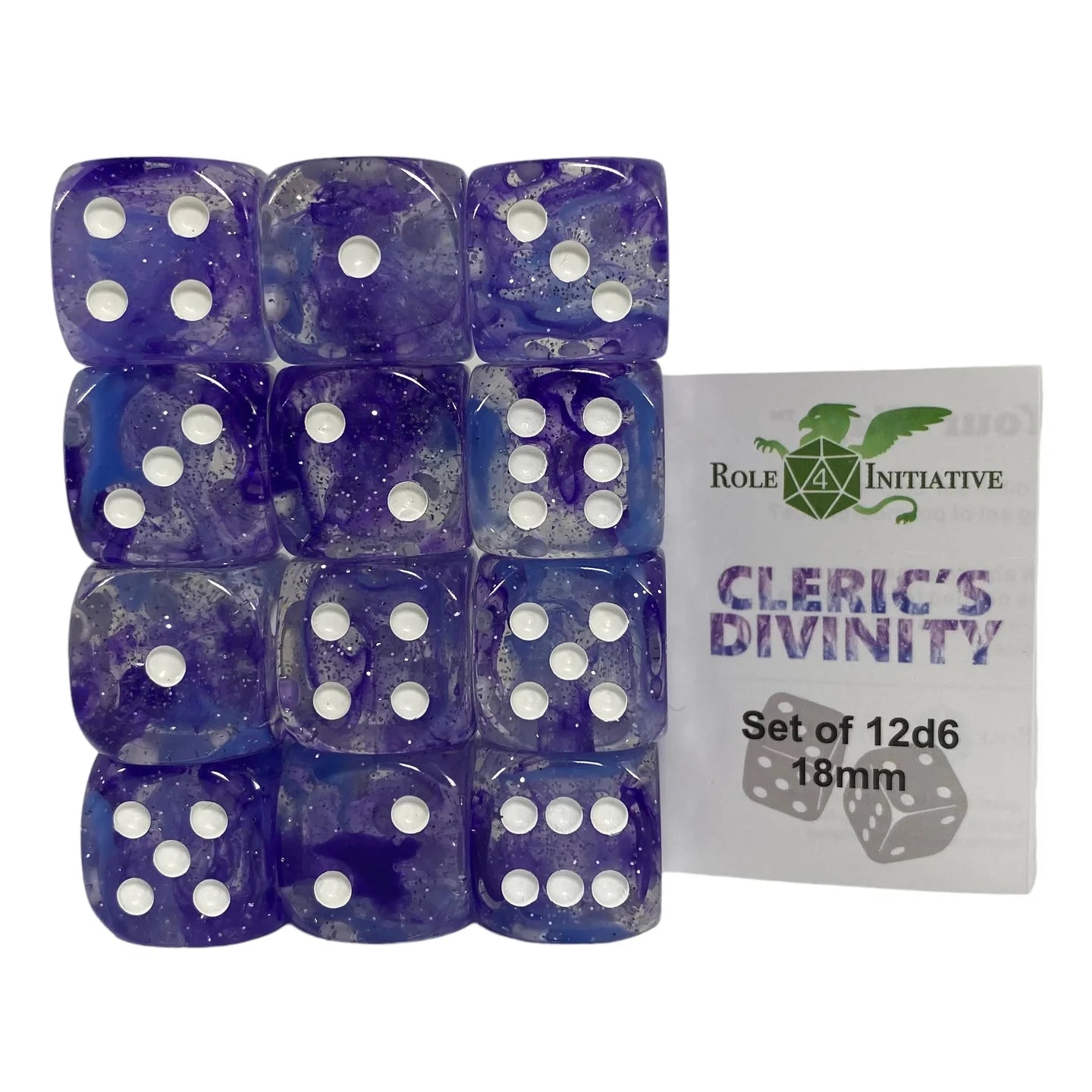 Set of 12d6 pip (18mm): Diffusion Cleric's Divinity - The Fourth Place