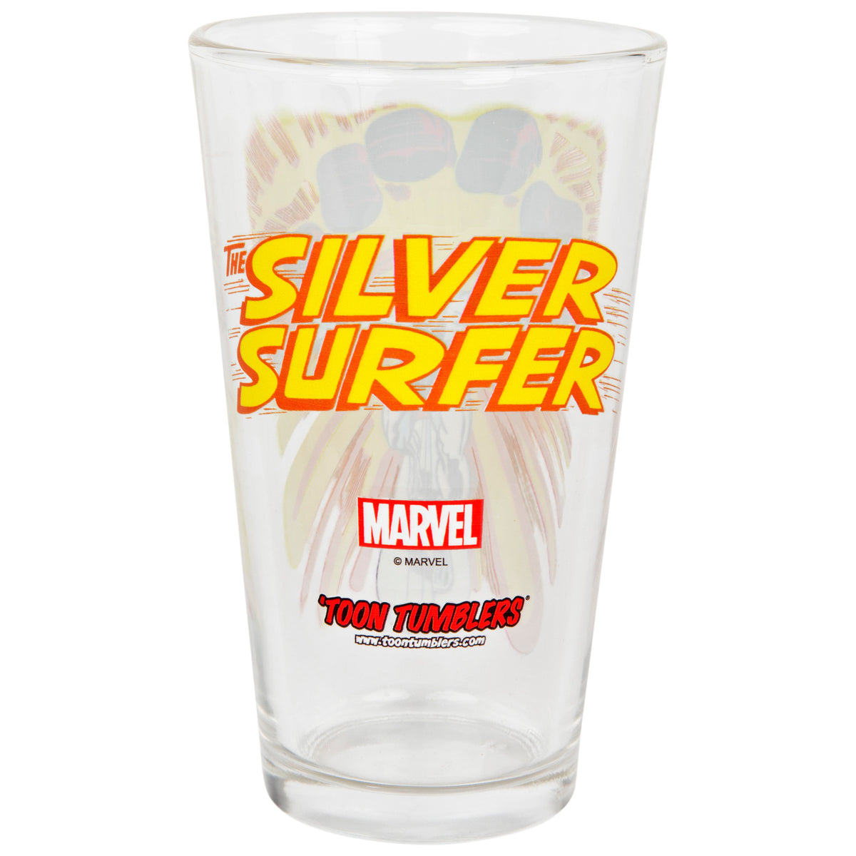 Silver Surfer Toon Tumbler Pint Glass