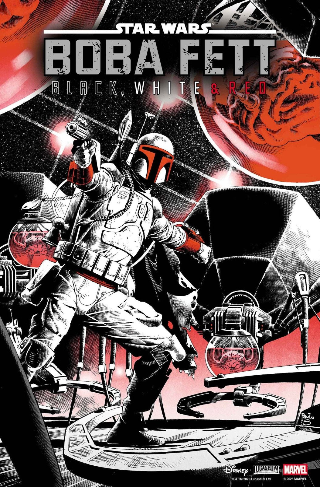 Star Wars: Boba Fett Black, White & Red 3 Paulo Siqueira Variant - The Fourth Place