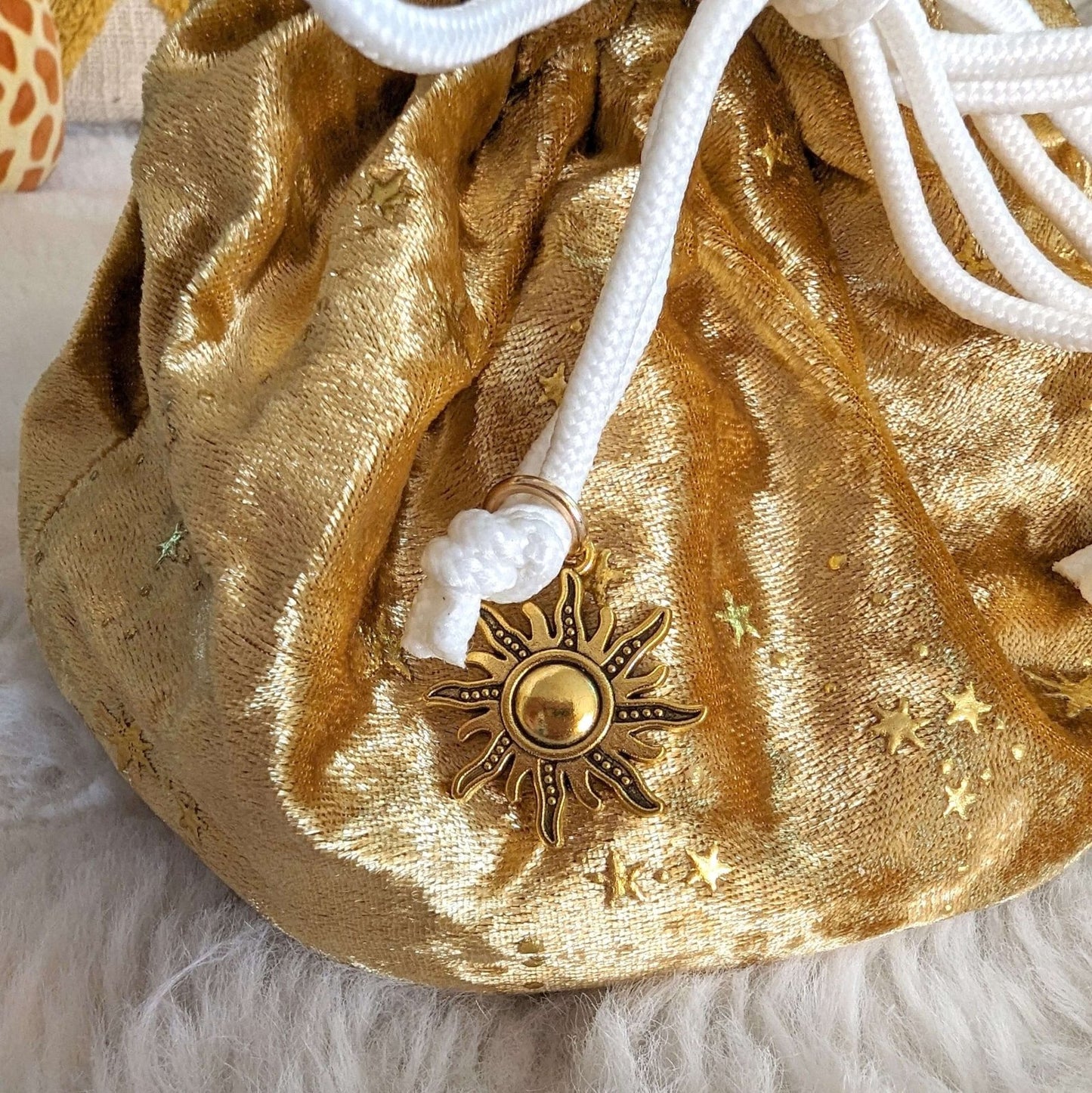 Starry Gold Dice Bag - The Fourth Place