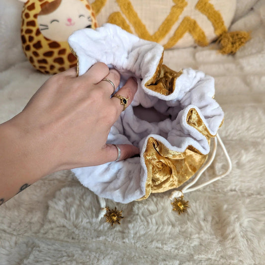 Starry Gold Dice Bag - The Fourth Place