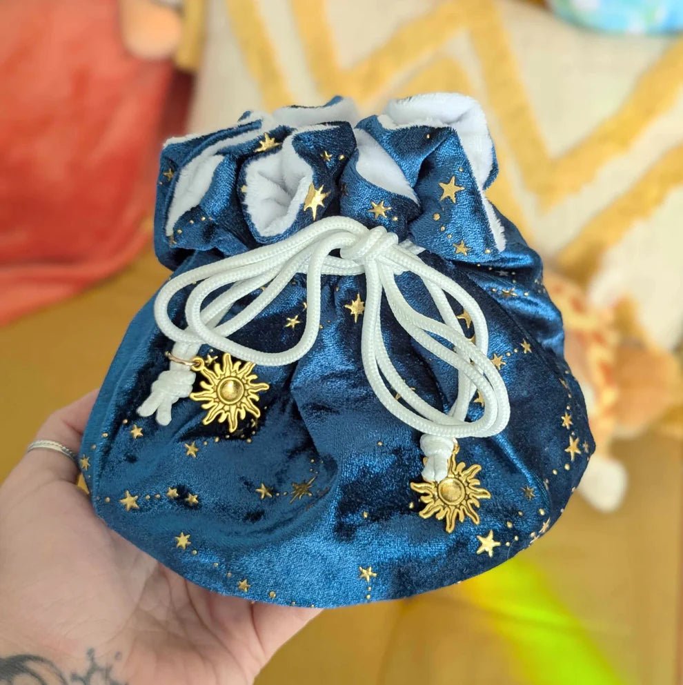 Starry Teal Dice Bag - The Fourth Place