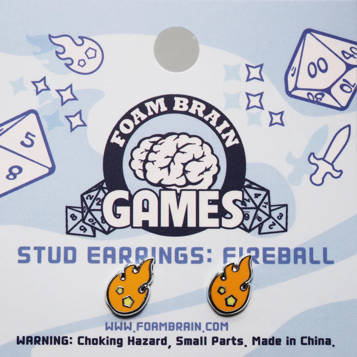Stud Earring: Fireball - The Fourth Place