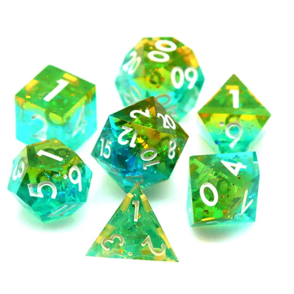 Sunlight – 7-Piece Sharp Edge Dice Set
