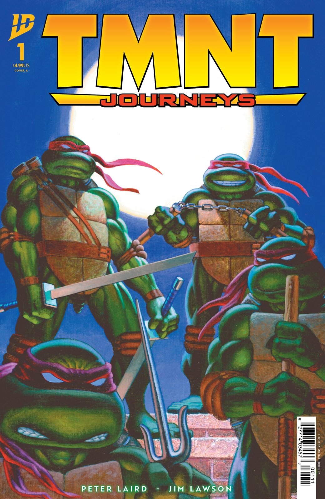 Teenage Mutant Ninja Turtles: Journeys 1 Cover A (Laird & Dooney) - The Fourth Place