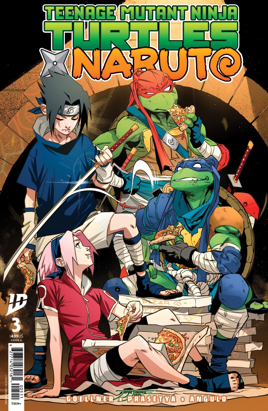 Teenage Mutant Ninja Turtles X Naruto 3 Cover A (JiméNez) - The Fourth Place