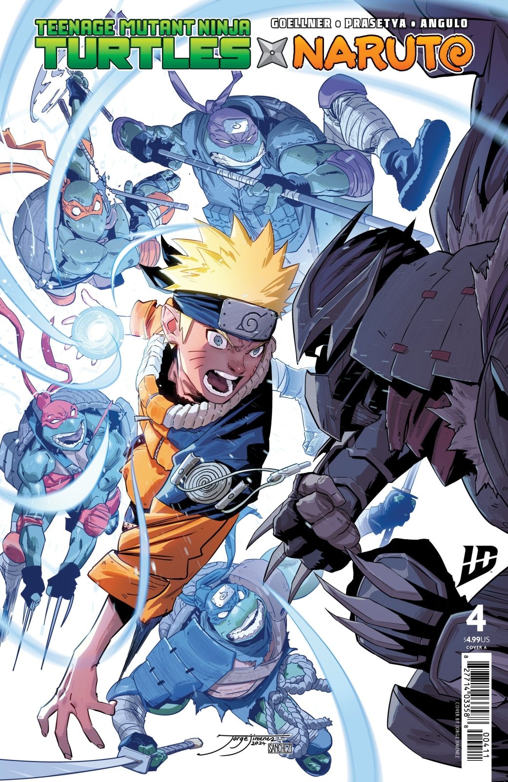 Teenage Mutant Ninja Turtles X Naruto 4 Cover A (JiméNez) - The Fourth Place