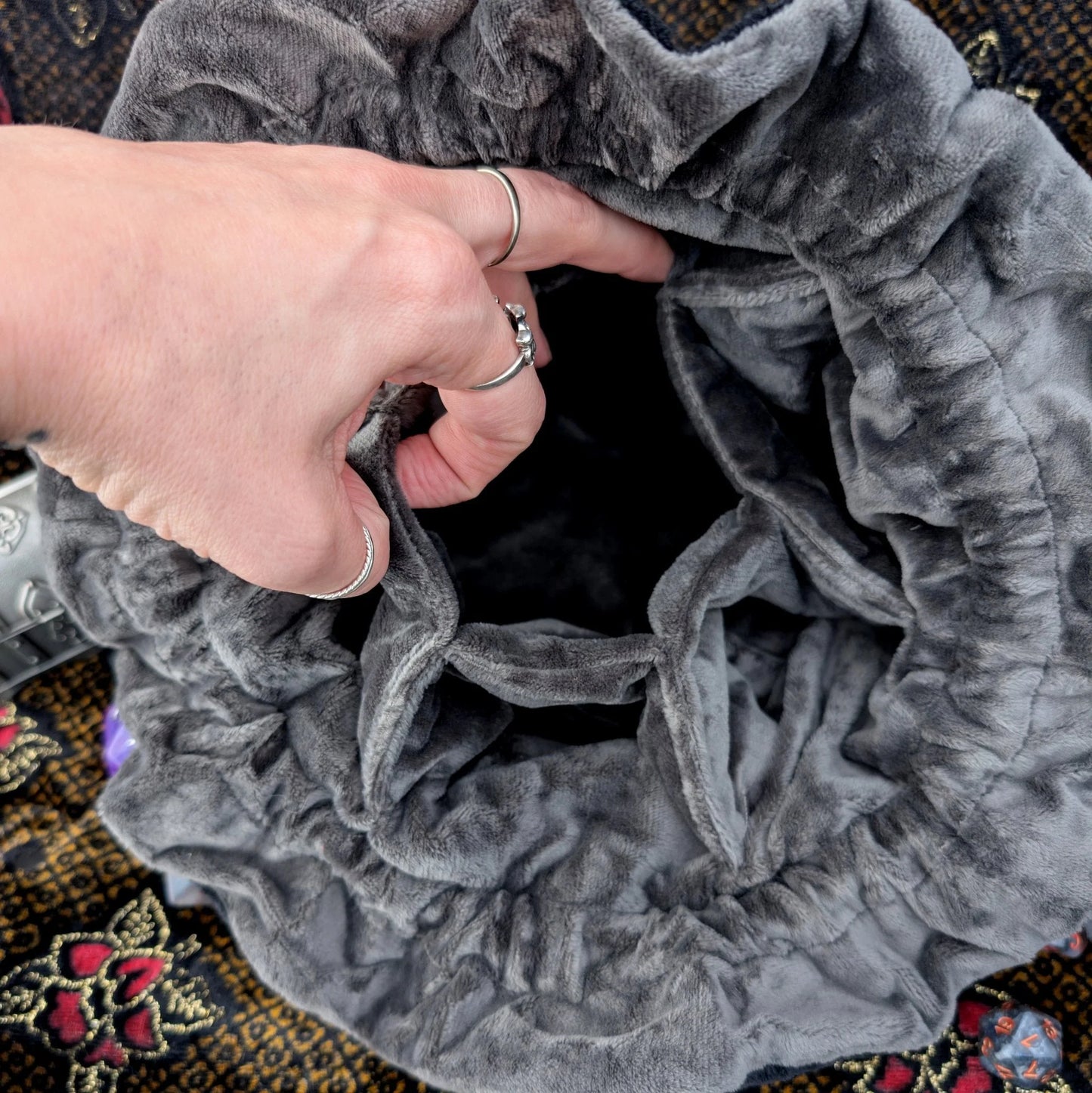 Vampire Plush Dice Bag