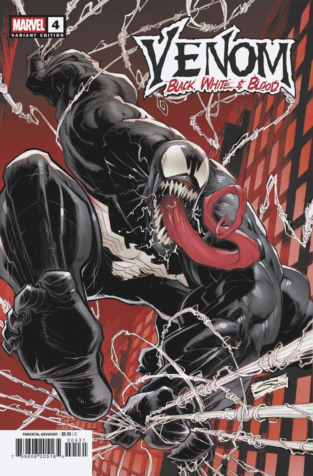 Venom: Black, White & Blood 4 Gerardo Sandoval Variant - The Fourth Place